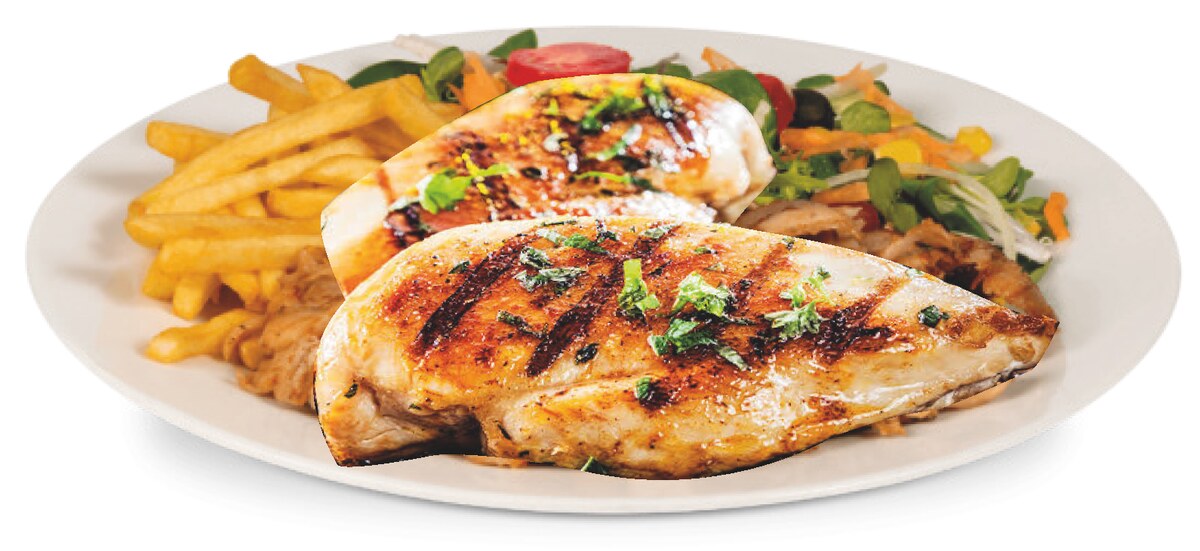 Escalope de poulet mariné