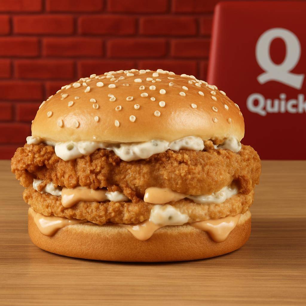 Qrousty Burger Sauce Long Bacon